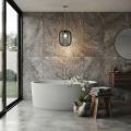 Venetian Glass and Chrome Metal Pendant Lamp Made in Italy - Calima