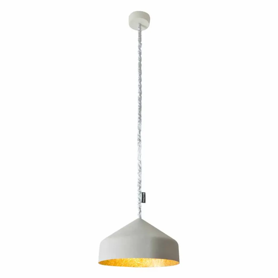 Modern suspended lamp In-es.artdesign Cyrcus Painted concrete Viadurini