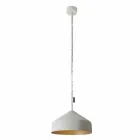 Modern suspended lamp In-es.artdesign Cyrcus Painted concrete Viadurini