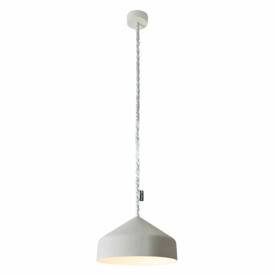 Modern suspended lamp In-es.artdesign Cyrcus Painted concrete Viadurini