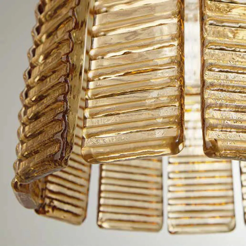 Modern Suspended Lamp in Luxury Handcrafted Glass Made in Italy - Valadier Viadurini