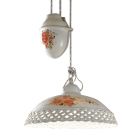 Hanging Lamp Ups and Downs Ceramic Hand Made Perforated Painted - Verona Viadurini