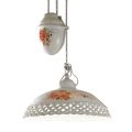 Hanging Lamp Ups and Downs Ceramic Hand Made Perforated Painted - Verona