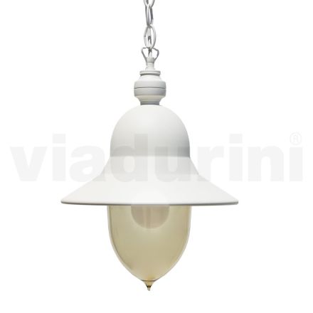 Vintage Suspended Outdoor Lamp in Aluminum Made in Italy - Cassandra Viadurini