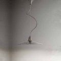 Vintage Suspended Lamp in Aluminum Made in Italy - Sassmaòr
