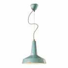 retro style handmade pendant lamp Ferroluce Viadurini