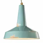 retro style handmade pendant lamp Ferroluce Viadurini