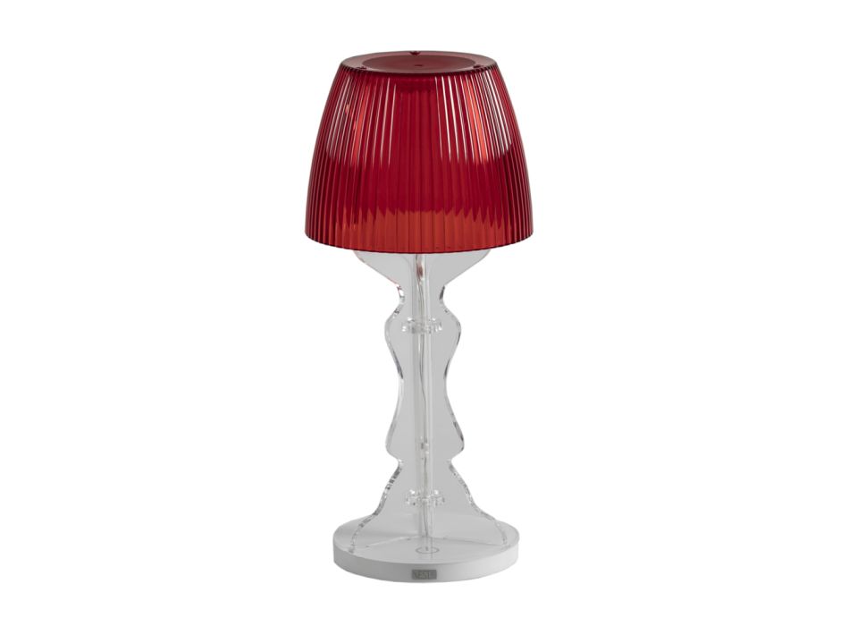 Acrylic Crystal Table Lamp Colored Prismatic Hat - Amiglia Viadurini