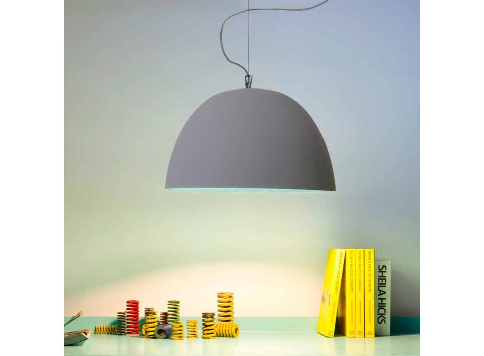 Painted suspension lamp In-es.artdesign H2o Modern cement Viadurini