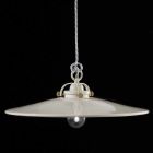 Vintage lamp in polished ceramic suspension and golden screws Betty Viadurini