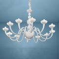 12 Lights Chandelier in Venice Glass and Metal Made in Italy - Foscarino