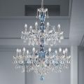 18 Lights Chandelier in Venetian Glass and Metal Classic - Florentine Style