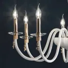 Classic 24 Lights Chandelier in Blown Glass and Hand Details - Phaedra Viadurini