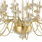 Classic 30 Lights Chandelier in Porcelain and Luxury Blown Glass - Eteria Viadurini