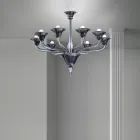 Venetian Glass Chandelier 8 Lights Made in Italy - Ismail Viadurini