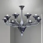 Venetian Glass Chandelier 8 Lights Made in Italy - Ismail Viadurini