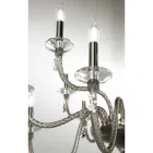 Classic 8 Lights Chandelier in Blown Glass and Hand Details - Phaedra Viadurini