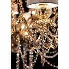 Chandelier with 16 Lights Handmade in Venice Glass, Made in Italy - Milagros Viadurini