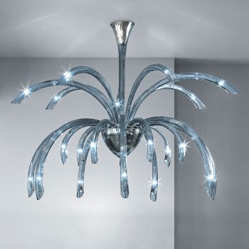 21 Lights Venetian Glass Chandelier Handmade in Italy - Jason
