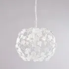 Three-light metal and crystal chandelier for the living room – Orchidea Viadurini