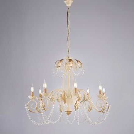 Shabby Chic 5-Light Chandelier for a Romantic Atmosphere – Perla Viadurini