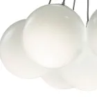 Althea Seven-Light Chandelier in Polished or Satin Glass Made in Italy Viadurini