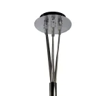 Althea Seven-Light Chandelier in Polished or Satin Glass Made in Italy Viadurini