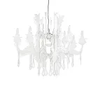 Satin White Plexiglass Pendant Light Made in Italy - Luca Viadurini