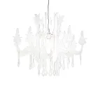Satin White Plexiglass Pendant Light Made in Italy - Luca Viadurini