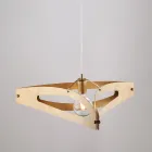 Apus White Chrome Silver Metal Pendant Light Viadurini