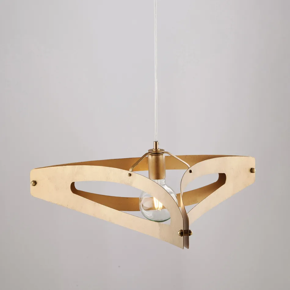 Apus White Chrome Silver Metal Pendant Light Viadurini