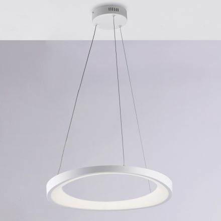 Voyager - White, Chrome, and Silver Metal Pendant Light for Interiors Viadurini