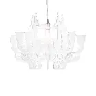 Satin White Plexiglass Pendant Lamp Made in Italy - Gea Viadurini