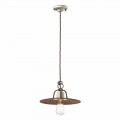 Industrial design pendant light made in Italy by Ferroluce