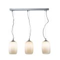 Three-Light Venetian Blown Glass Chandelier Made in Italy - Soffio