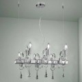 Artisan Venice Glass Chandelier with 6 Lights Made in Italy - Bernadette