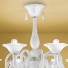 Artisan 8 Lights Chandelier in Venice Glass, Made in Italy - Margherita Viadurini