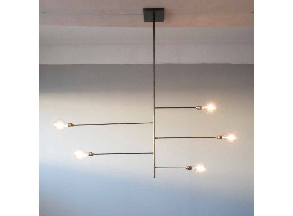 Artisan Design Chandelier with Iron Structure Made in Italy - Tinna