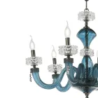 Classic Chandelier 12 Lights in Italian Luxury Handcrafted Glass - Saline Viadurini