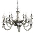 Classic Chandelier 12 Lights in Italian Luxury Handcrafted Glass - Saline
