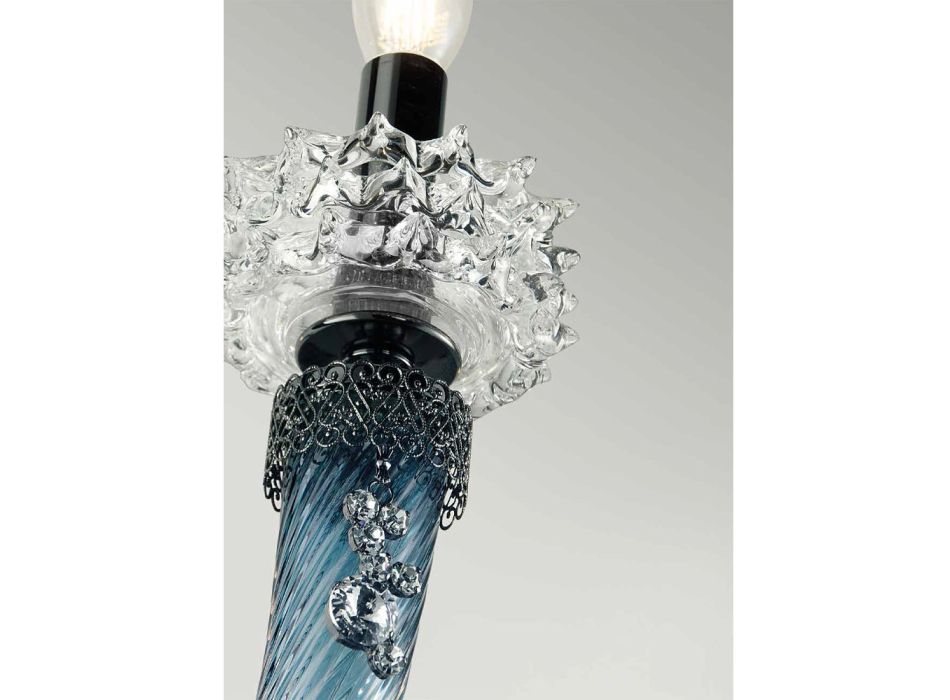 Classic Chandelier 30 Lights in Italian Luxury Handcrafted Glass - Saline