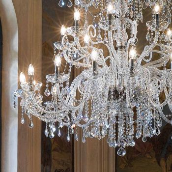Classic Chandelier 36 Lights in Venice Glass Made in Italy - Florentine