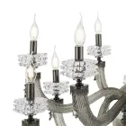 Classic Chandelier 8 Lights in Italian Luxury Handcrafted Glass - Saline Viadurini