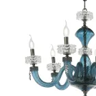 Classic Chandelier 8 Lights in Italian Luxury Handcrafted Glass - Saline Viadurini