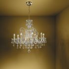 Classic Chandelier 8 Lights in Venetian Glass Made in Italy - Florentine Viadurini
