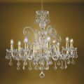 Classic Chandelier 8 Lights in Venetian Glass Made in Italy - Florentine