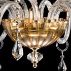 Classic desgin chandelier with 9 glass lights and Belle chisel Viadurini