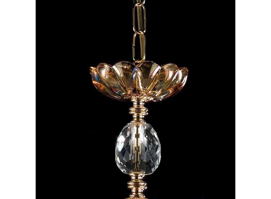 Classic crystal chandelier with 3 lights Belle, made in Italy