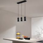Chandelier with 3 LEDs in Powder Coated Aluminum and Adjustable Cable - Buxus Viadurini