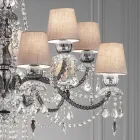 Artisan Venetian Glass 12 Lights Chandelier, Made in Italy - Milagros Viadurini